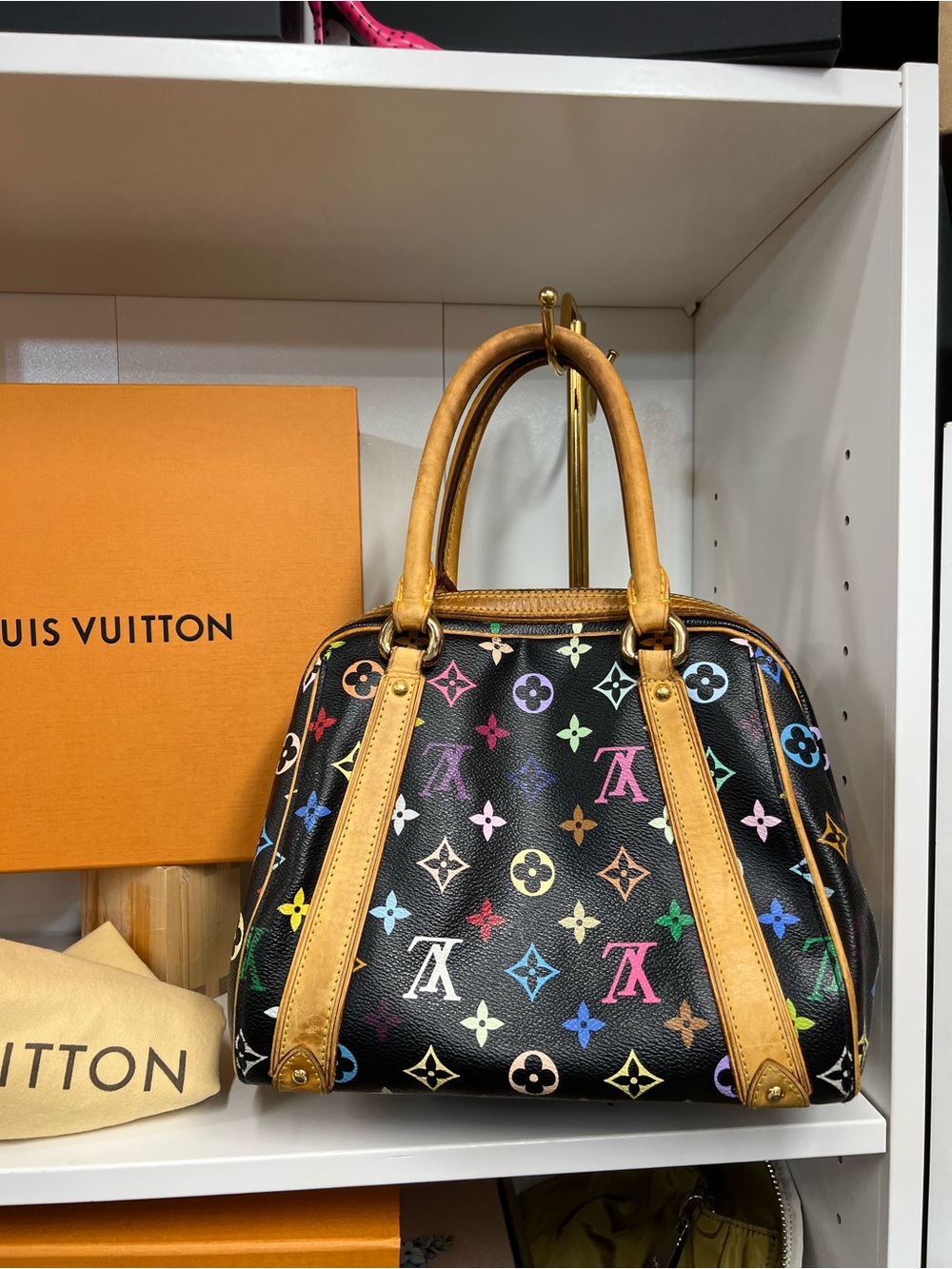 🔥🔥 LOUIS VUITTON Priscilla Monogram Multicolore Multicolor Handbag - Picture 5 of 14